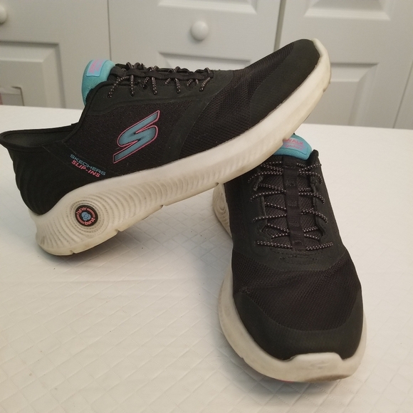 Skechers Hand Free Slip In Womens Size 7 Black Flaws See Photos - Picture 1 of 9